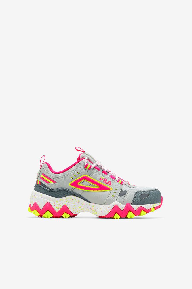 Fila Sneakers Oakmont Tr Kids Grey/Pink - India AQF-280647